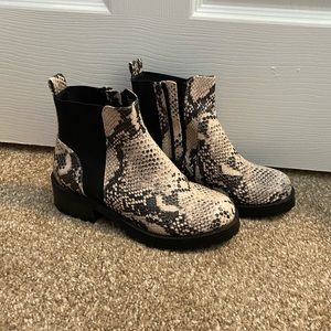 Snake skin boots
